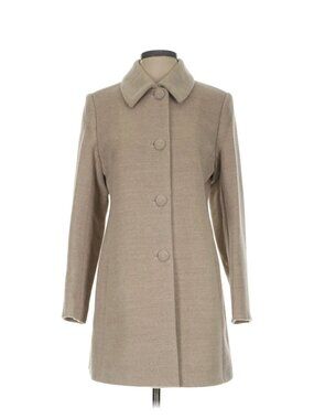 All Alpaca Peruvian Baby Alpaca Wool Blend Single Breasted Coat S